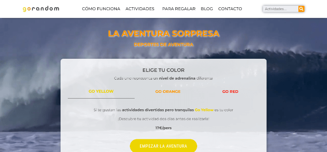 Web de Deportes de aventura en Euskadi dise&ntilde;ada por NireWeb