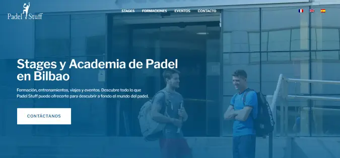 Web de Academia de Padel dise&ntilde;ada por NireWeb