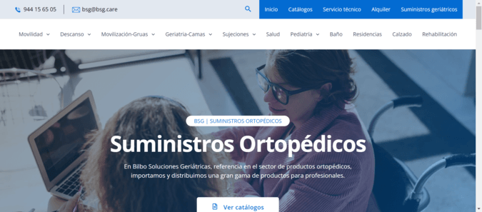 Web de Suministros Ortopédicos dise&ntilde;ada por NireWeb