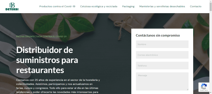 Web de Distribuidor Restaurantes dise&ntilde;ada por NireWeb