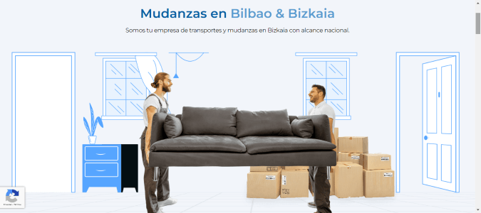 Web de Mudanzas Bilbao dise&ntilde;ada por NireWeb
