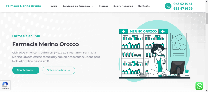 Web de Farmacia Merino Orozco dise&ntilde;ada por NireWeb