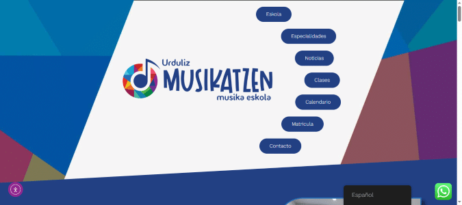 Web de Urduliz Musikatzen dise&ntilde;ada por NireWeb