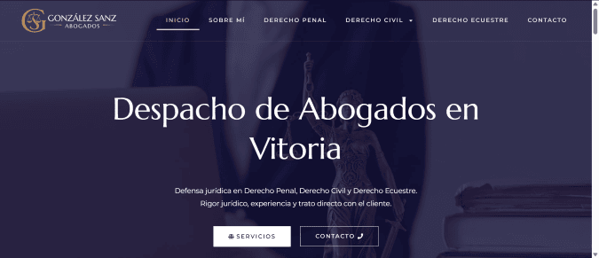 Web de González Sanz Abogados dise&ntilde;ada por NireWeb